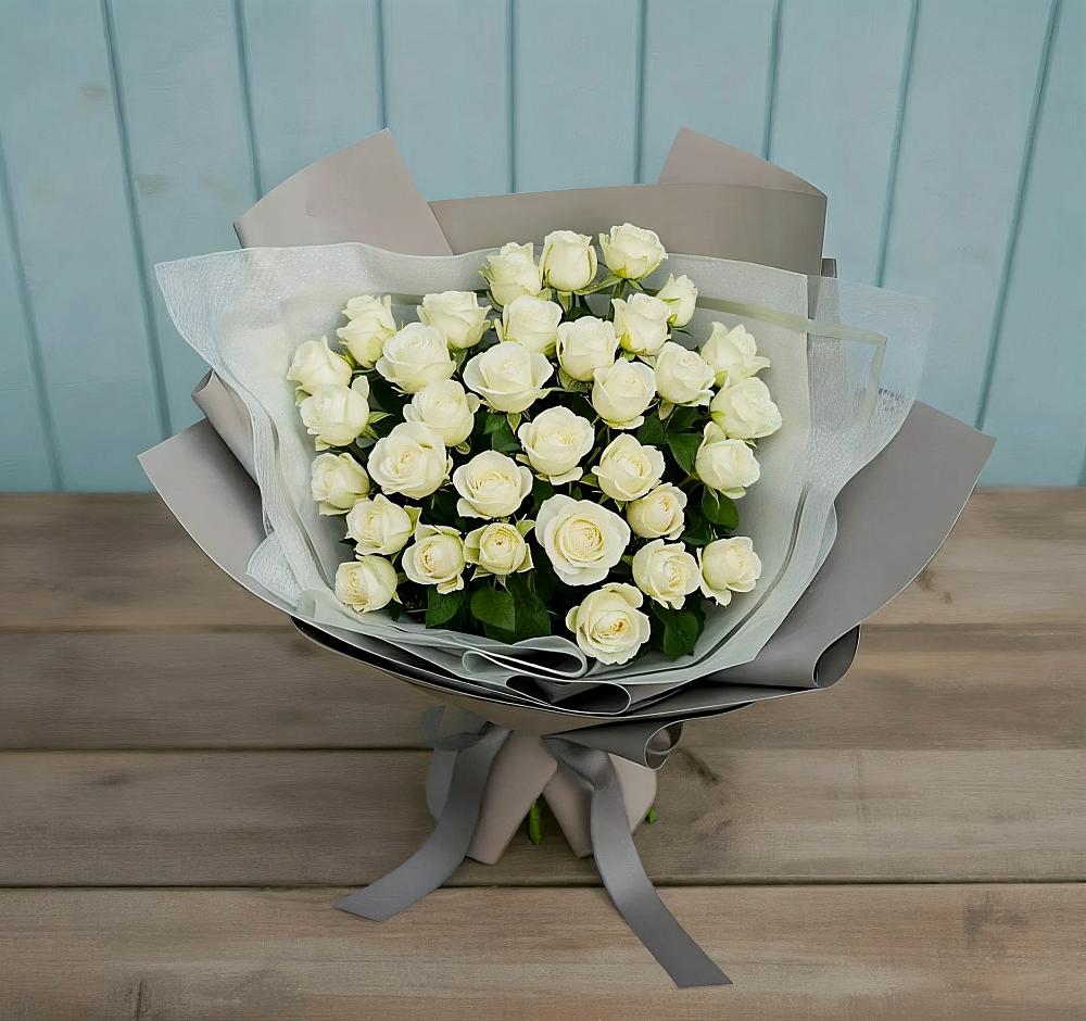 Букет Белоснежная нежность в Федино