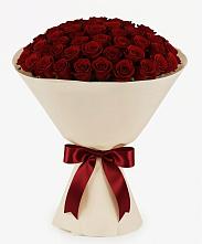 Букет 101 Бордовая роза Блэк Бакарра в Федино