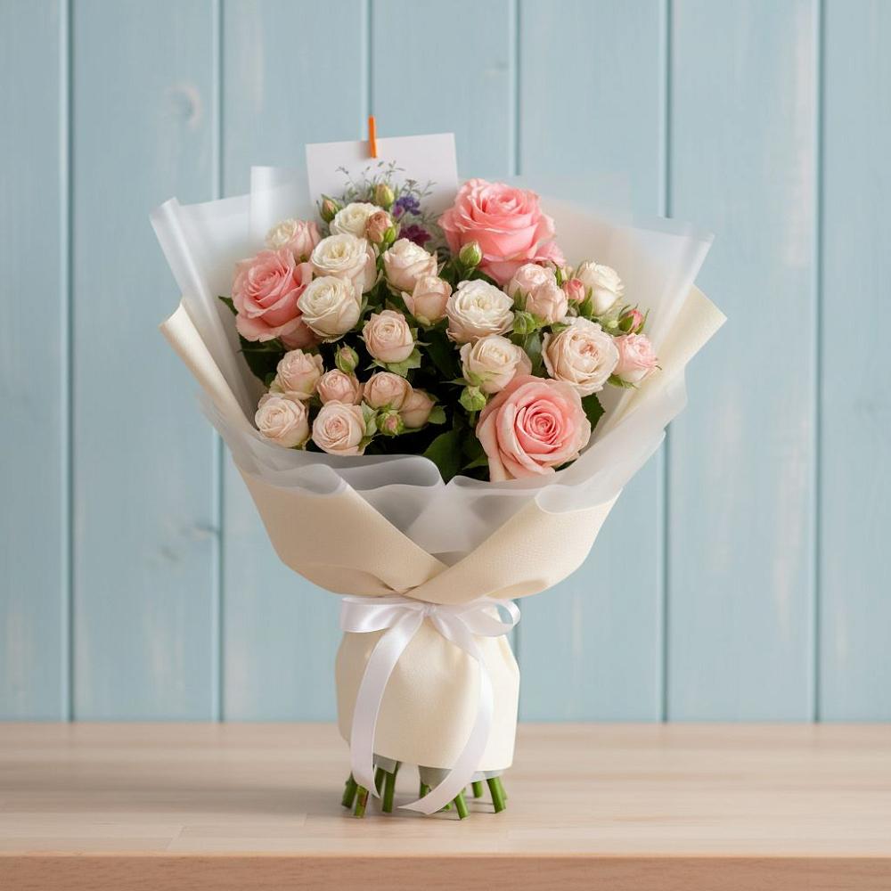 Букет цветов из: Розы в Федино