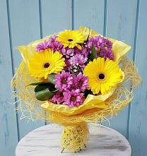 Букет цветов из:  Хризантемы и Герберы в Федино