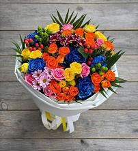 Букет цветов из:  Розы и Хризантемы в Федино