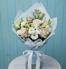 Букет цветов из:  Розы и Лизиантусы в Федино