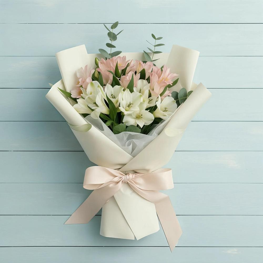 Букет цветов из: Альстромерии в Федино