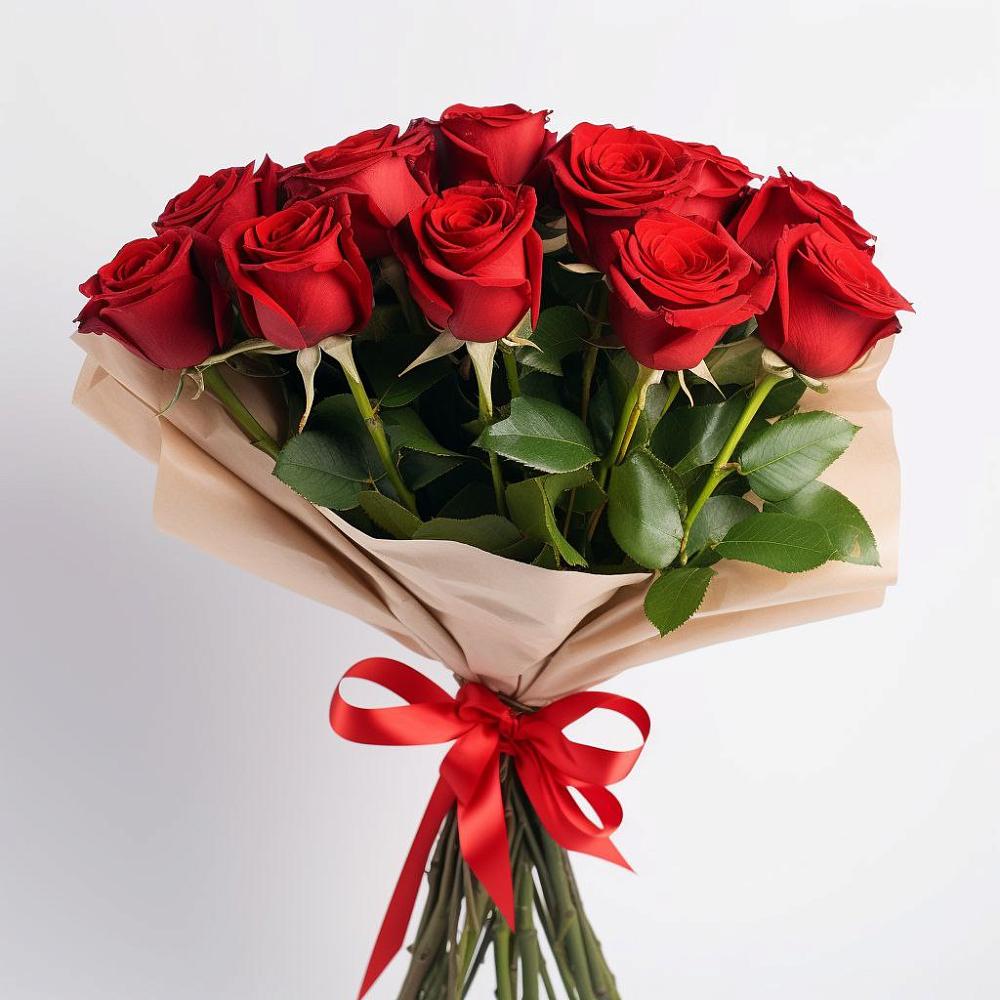 Букет 11 Красных роз Эдлесс Лав в Федино