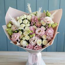 Букет цветов из:  Альстромерии и Розы в Федино