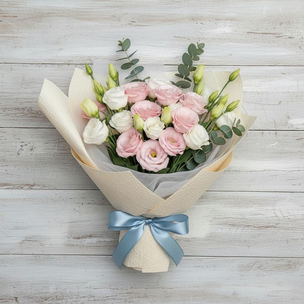 Букет цветов из: Лизиантусы в Федино